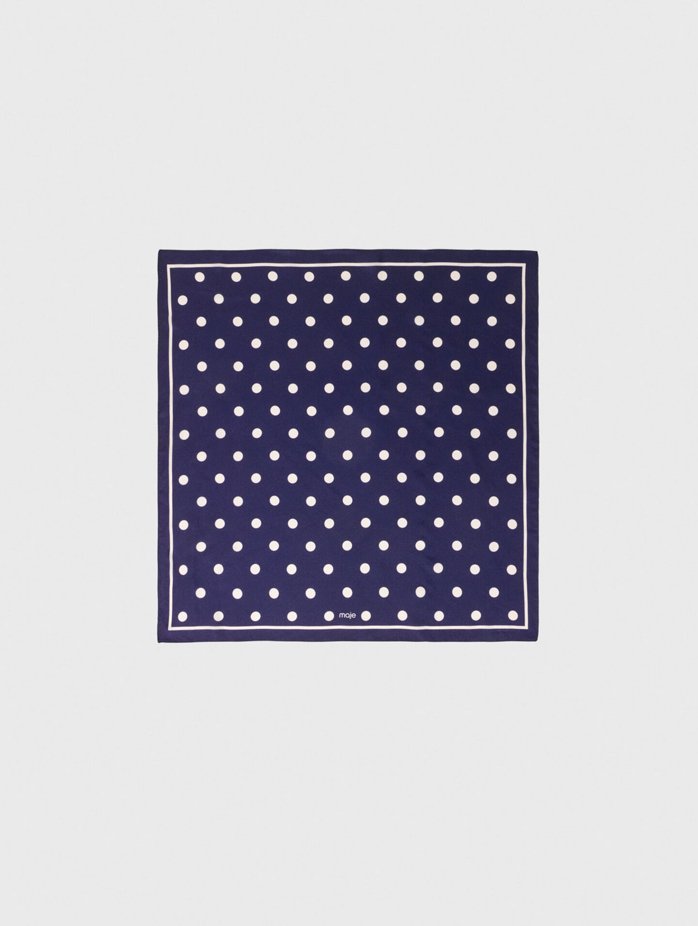 Silk polka dot bandana